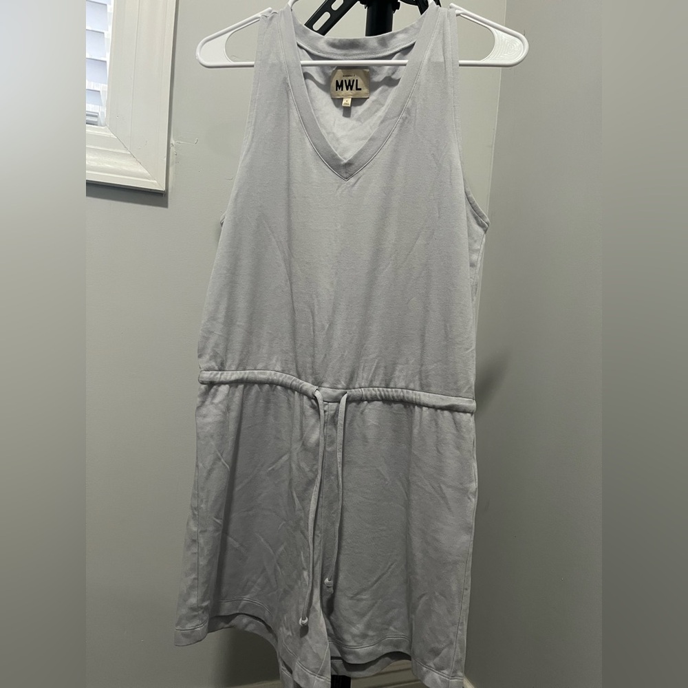 Madewell Gray Sleeveless Romper